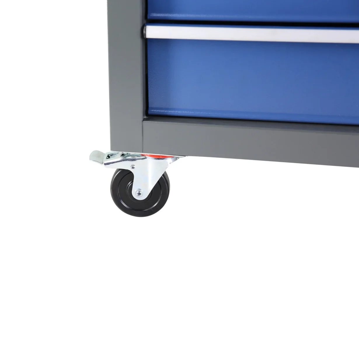 Rolling Tool Box With 5-Drawers, tool Chest with wheels with Keyed Locking System and Drawer, Liners, Tool Caet with Link Buckle and can be Combined to Large Cabinet Set, for Warehouse, Garage