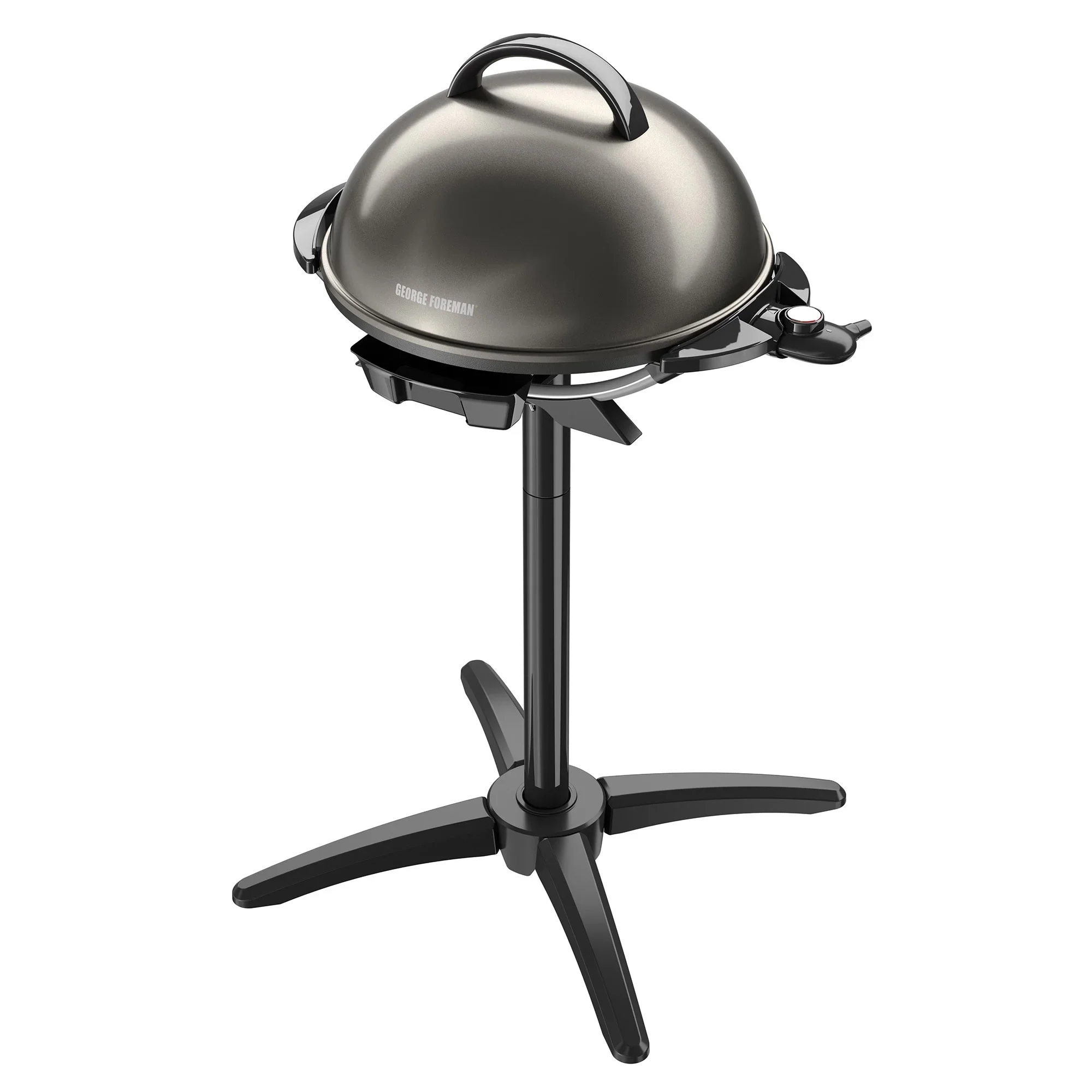 Foreman 15 Serving Nonstick Indoor/Outdoor Electric Grill in Gun Metal