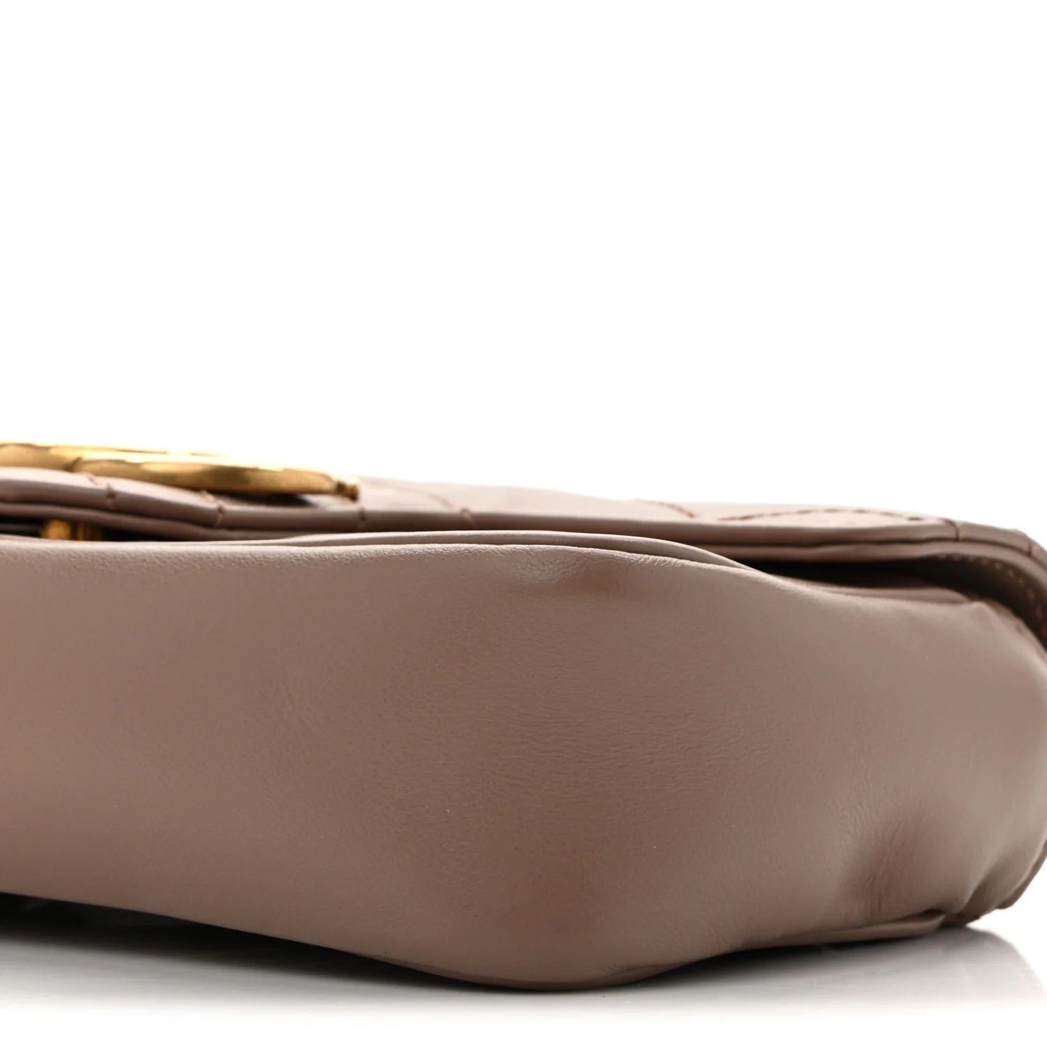 Calfskin Matelasse Super Mini GG Marmont Shoulder Bag Porcelain Rose