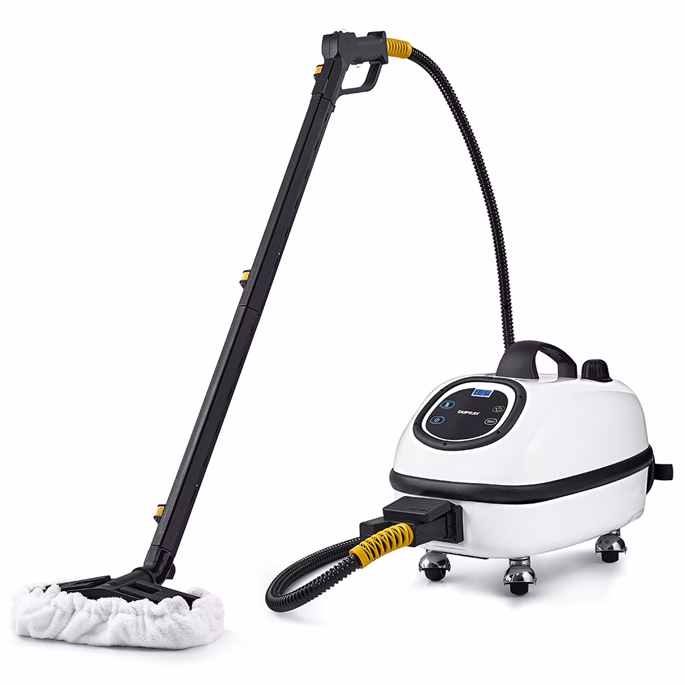 TOSCA�?Steam Cleaner, a Commercial-Grade Cleaner with Enamel-Coated Steel Case and Intuitive Digital Interface. 1600w of Power.