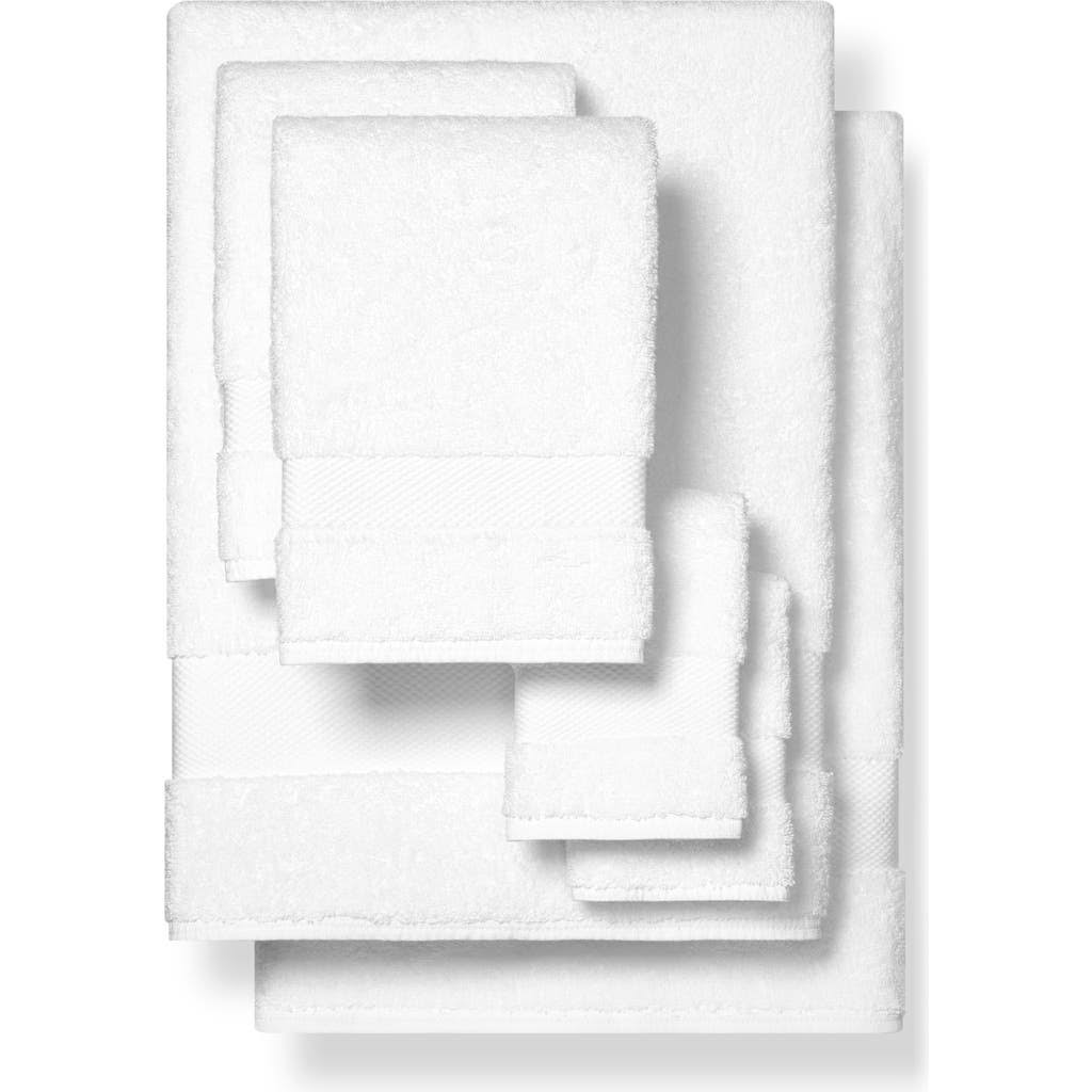 Boll & Branch Plush 6-Piece Organic Cotton Bath Towel Set in White