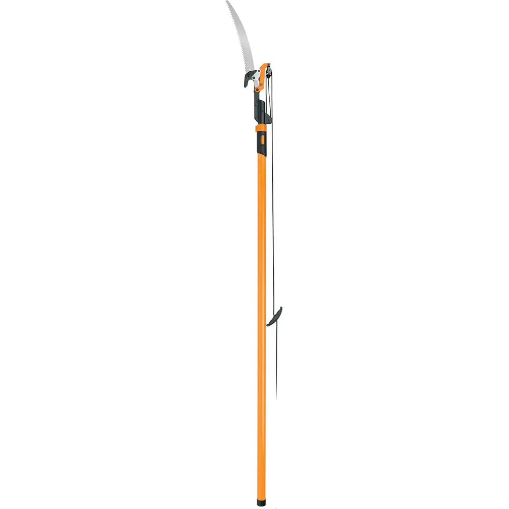 2-IN-1 Extendable Tree Pruner and Pole Saw (Extends 7.9 - 12 Feet) with Rotating Head, Pruning Stik Model Double-grind Saw Blade, and Double…