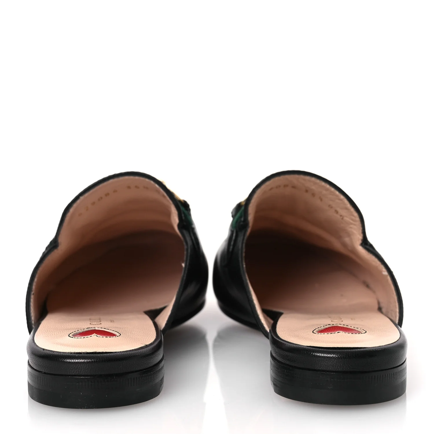 Calfskin Womens Princetown Slippers 35.5 Black