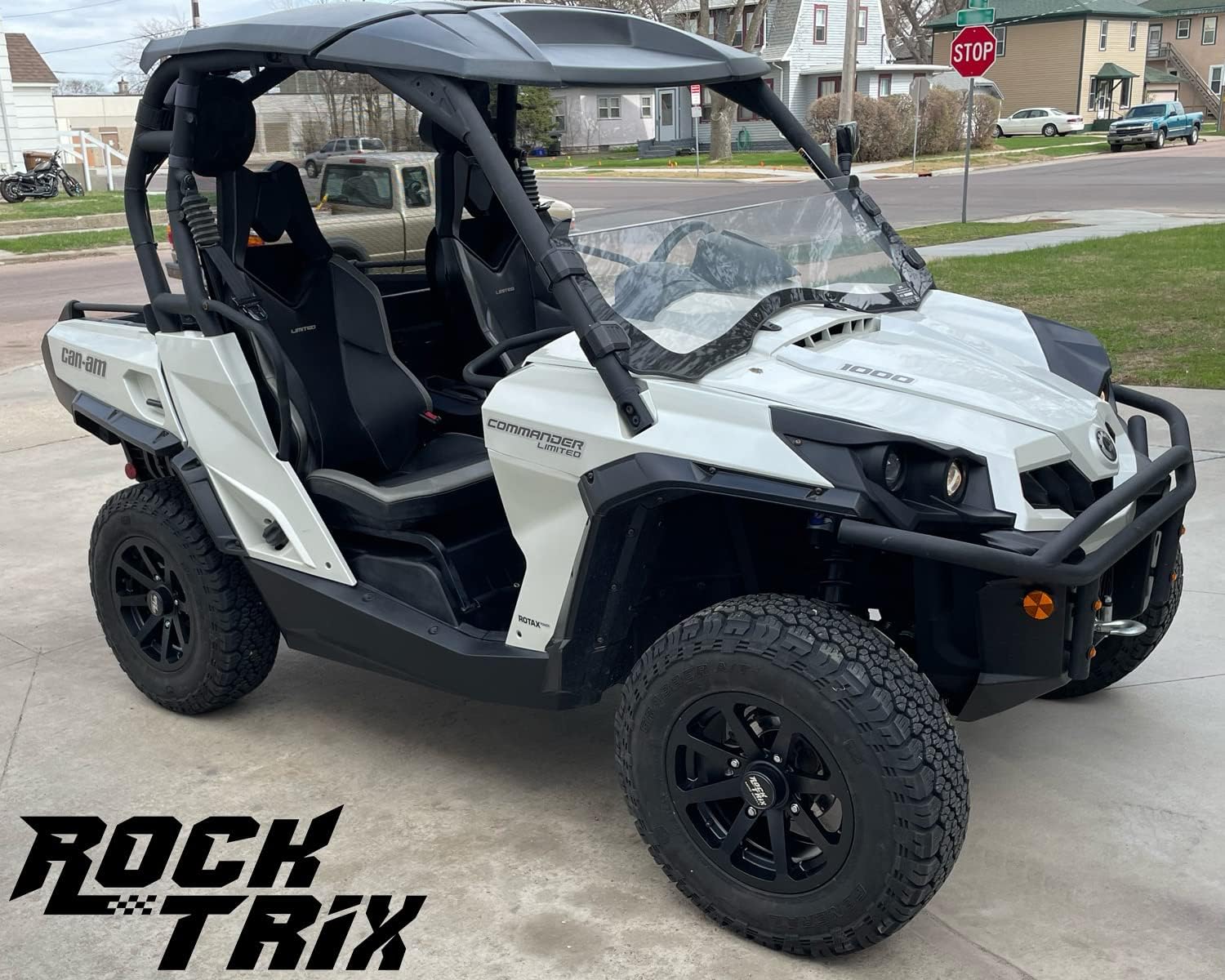 RT102 15in Wheels 15x7 4x137, 4+3 Offset, ATV UTV SxS Rims, Compatible with Can Am Commander Max Defender Max Pro Maverick X3 Maverick Trail, 4/137 Matte Black, Set of 4