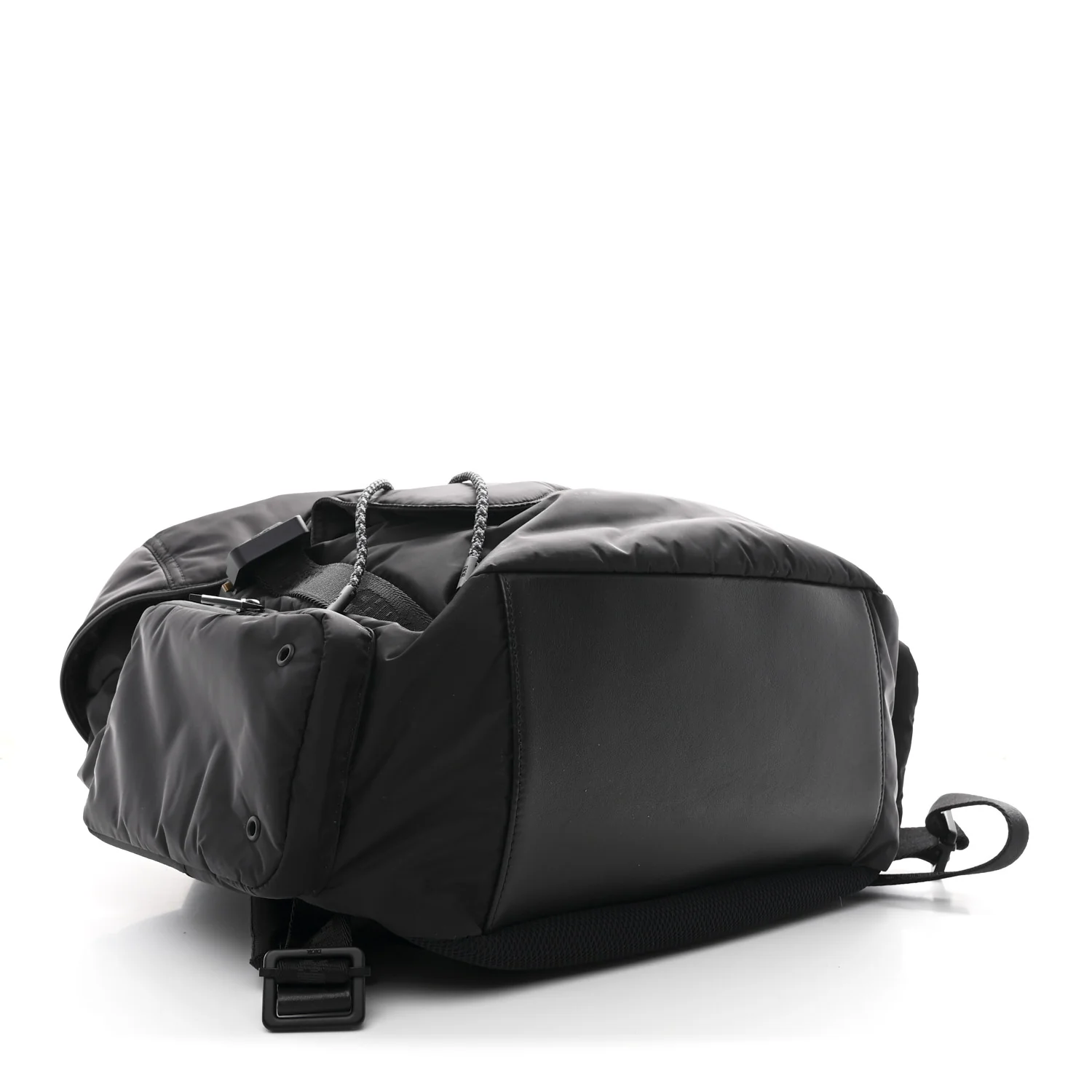 Nylon Saddle Backpack Black