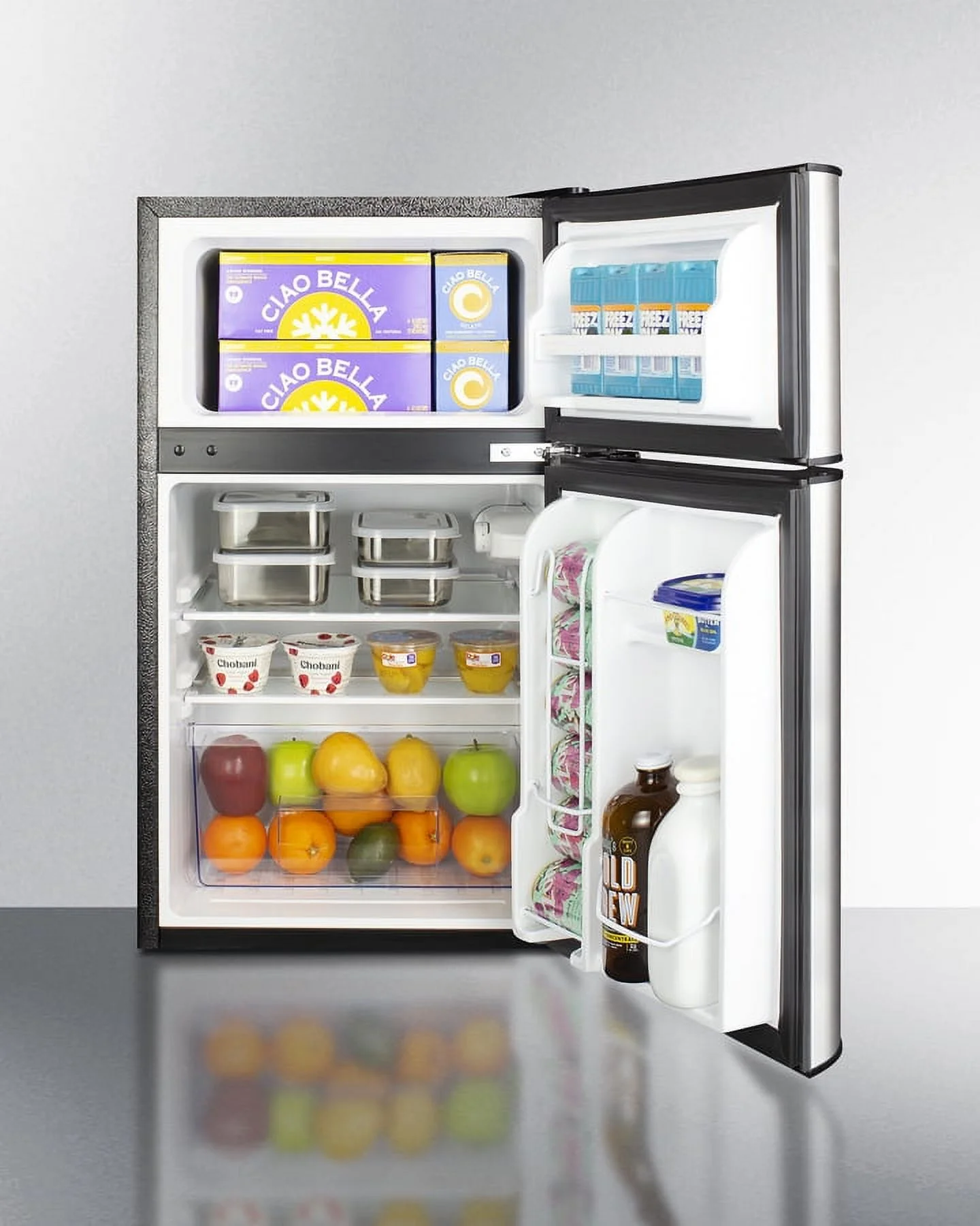 19" Wide 2-Door Refrigerator-Freezer(Stainless Steel) - Image 4