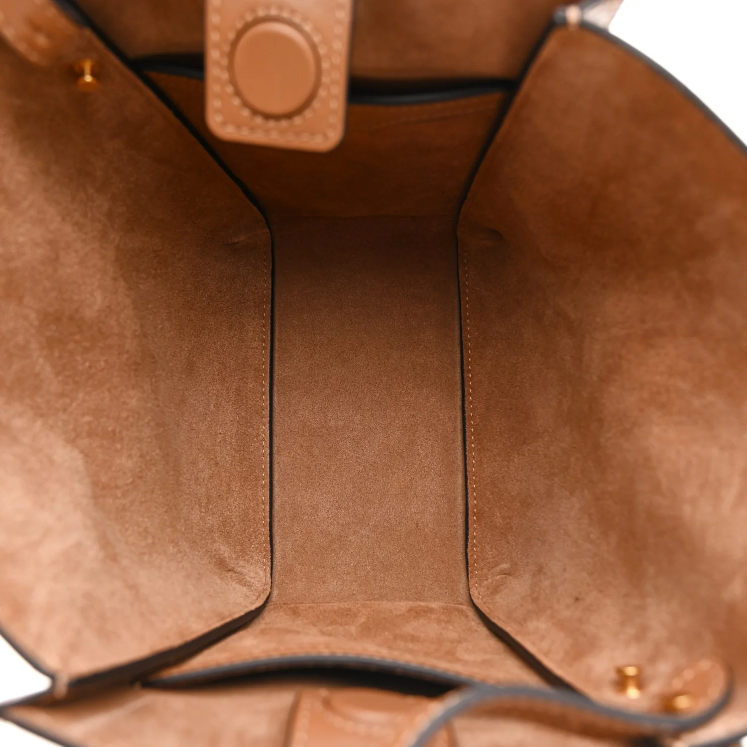 Silky Calfskin Mini Rider's Top Handle Bag Teak