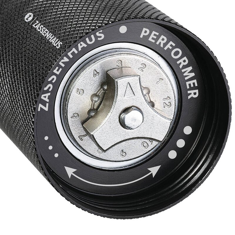 Performer pepperkvern 13 cm valnøtt/svart