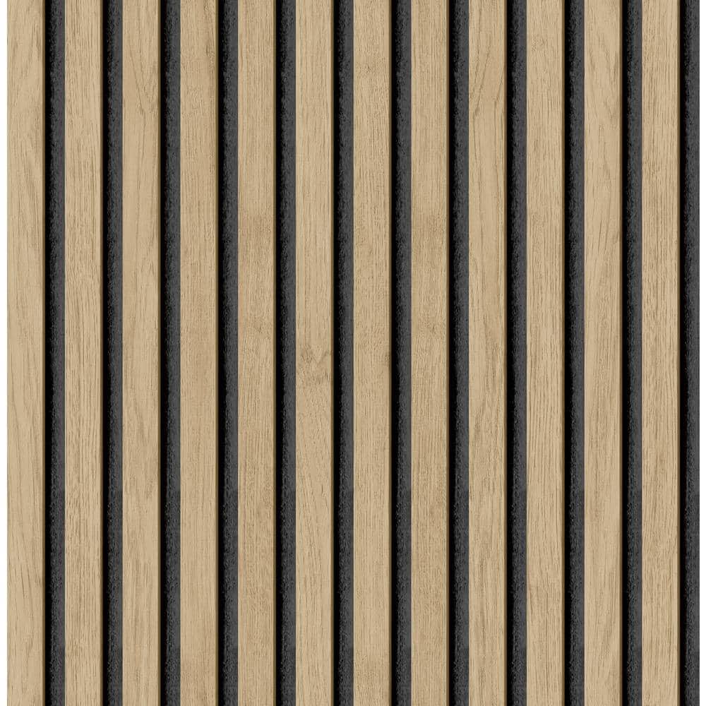 Wallpops Slat Wood Oak Peel and Stick Wallpaper