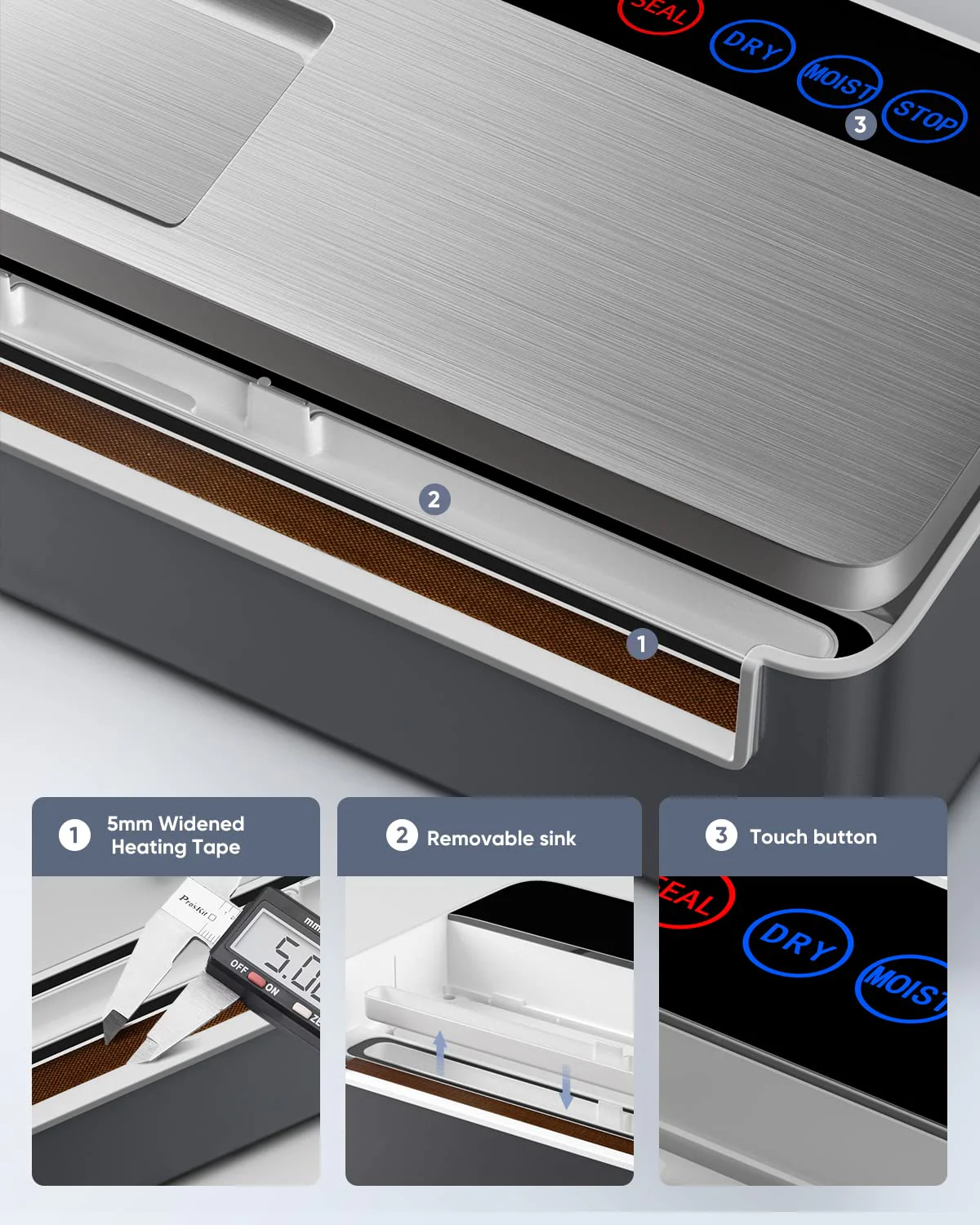 Vacuum Sealer Machine. Full Automatic Food Sealer