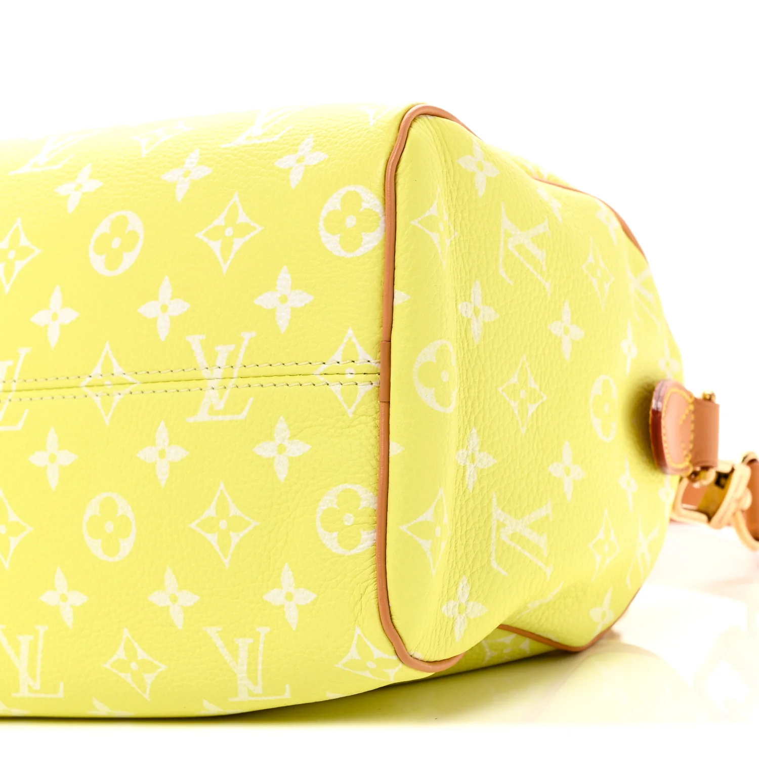 Calfskin Monogram Speedy P9 Bandouliere 25 Lemonade Yellow