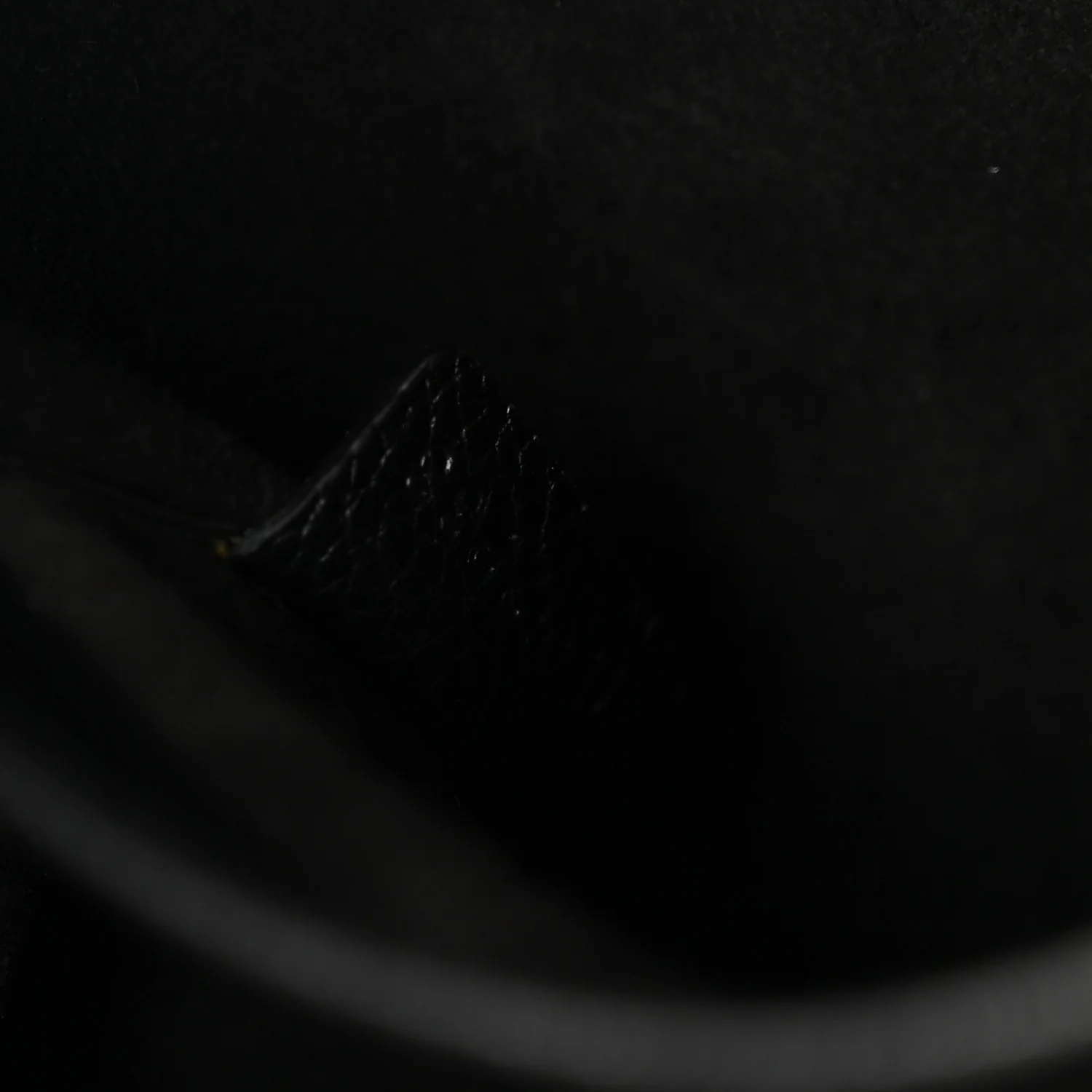 Calfskin Cuir Triomphe Cabas Drawstring Black