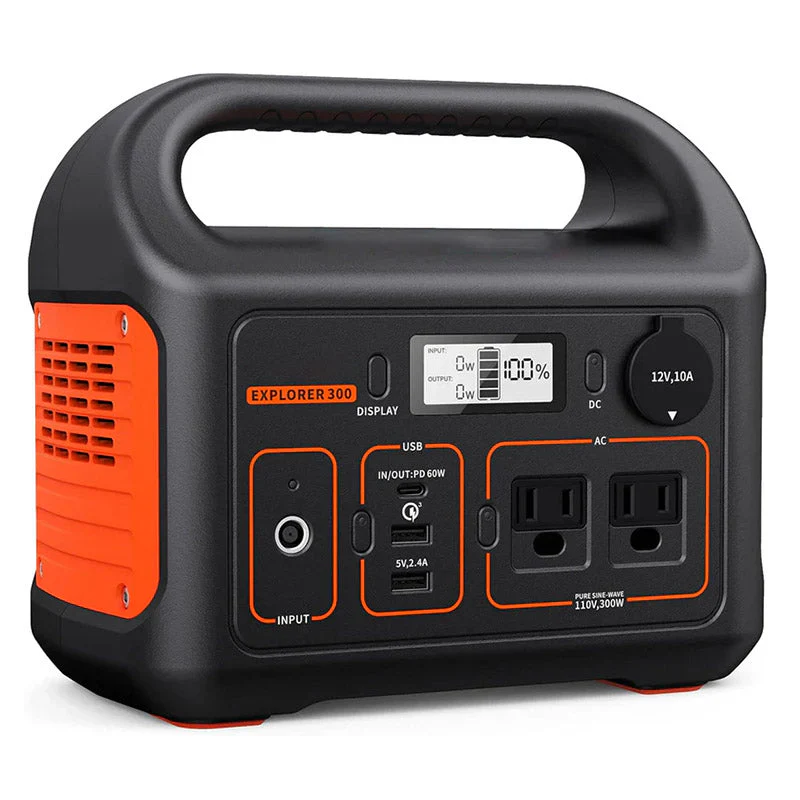 Centrale électrique portable Explorer 300, batterie lithium de secours 293 Wh, générateur solaire pour le camping, les voyages et la chasse en cas de panne de courant (panneau solaire en option)