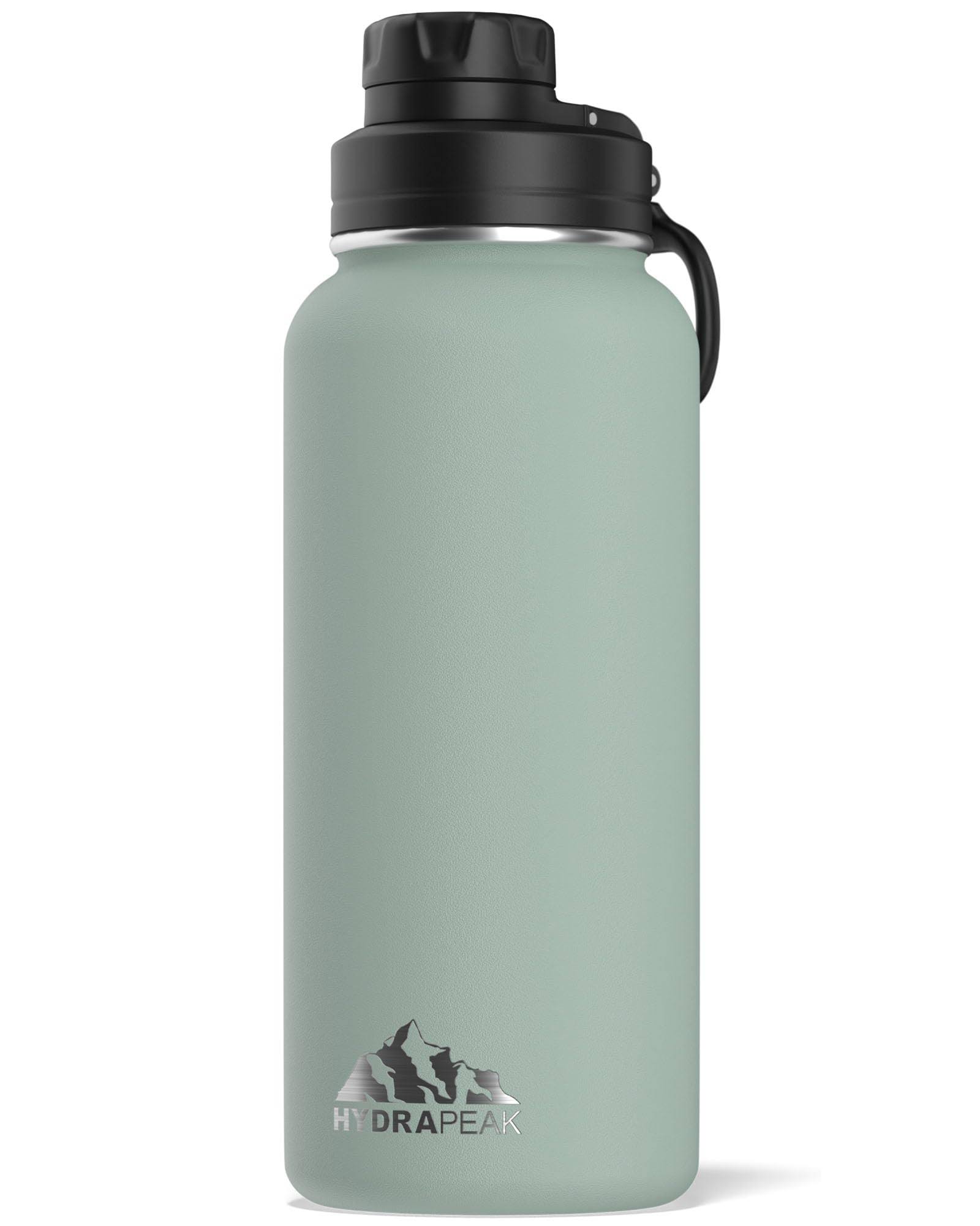 Hydrapeak Wide Mouth Stainless Steel Water Bottle 32oz Teal