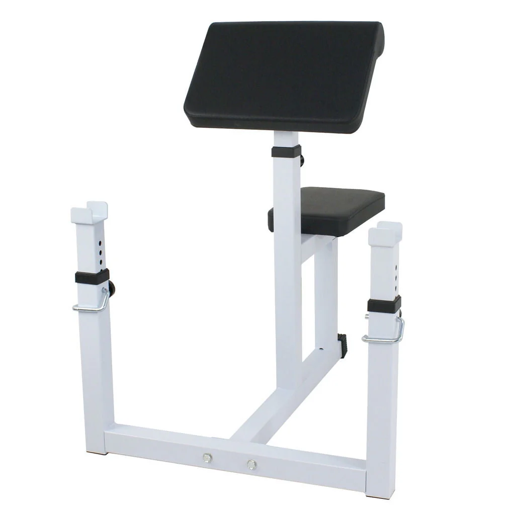 ZENY Arm Curl Weight Bench Adjustable Commercial Preacher Seated Dumbbell