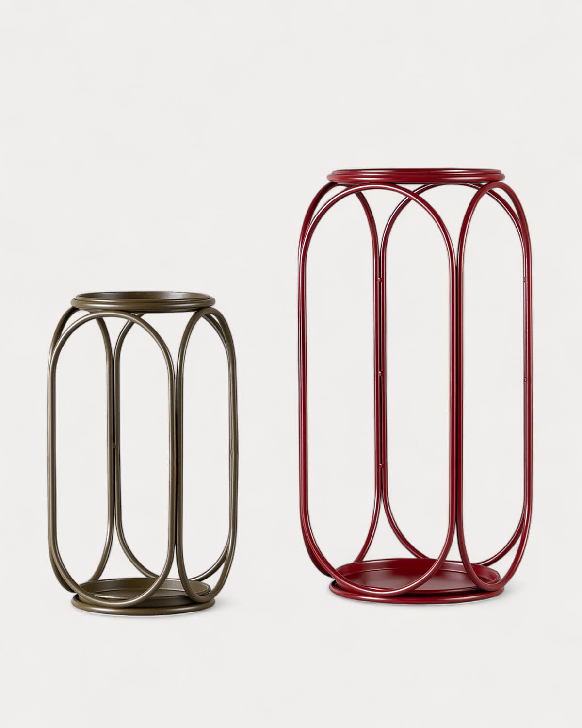 Hans - Pack 2 Soportes para Plantas de Metal Hans