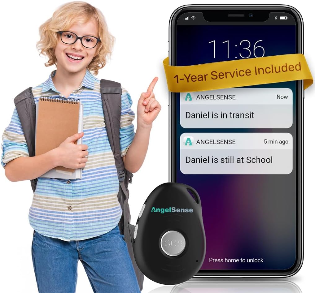Safety Monitor for Kids with Special Needs, Autism and Elderly - GPS Tracker for Kids, SOS Button, 2-Way Speakerphone, Real Time Location Alerts, School Bus Tracking - Subscription Required