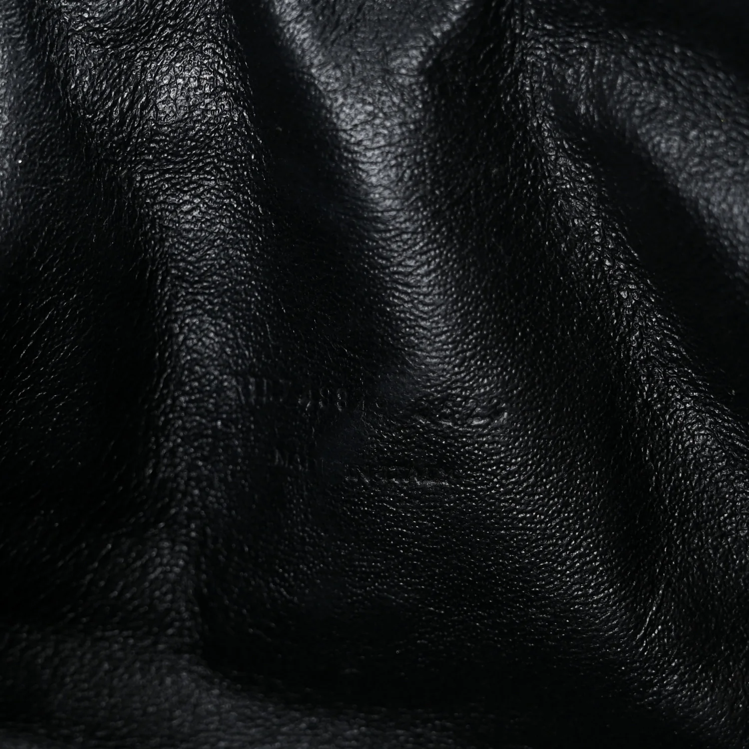Calfskin Matelasse Monochrome Monogram Mini Lou Camera Bag Black