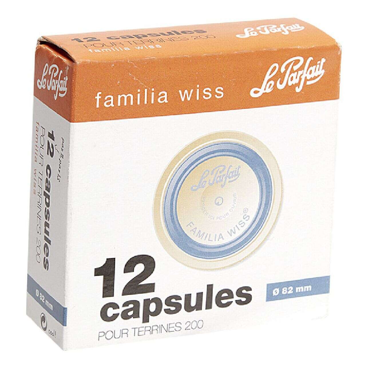 Capsule Le Parfait pour terrines diamètre 82mm par 12
