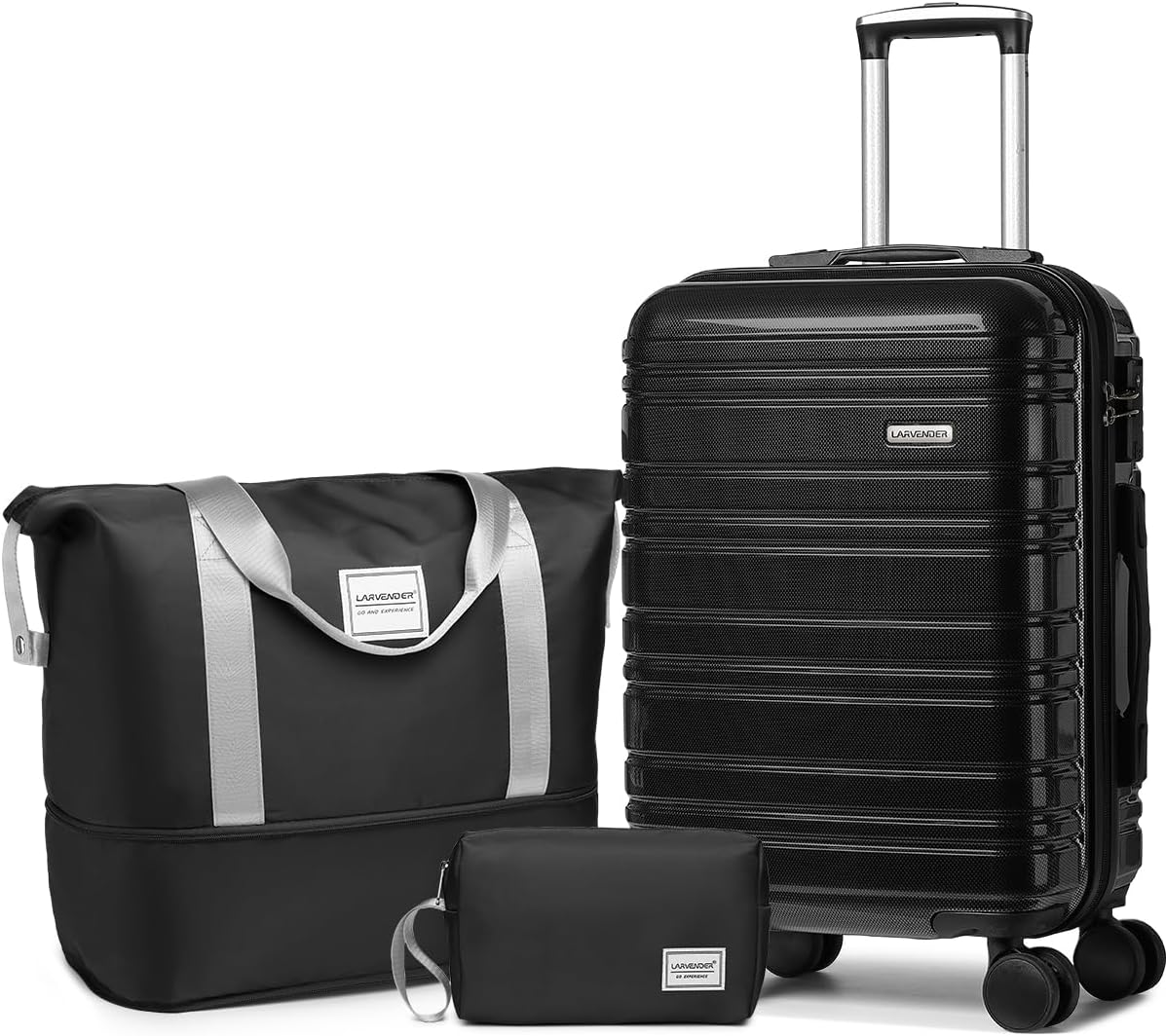 Ensemble de 6 valises, ensemble de valises rigides extensibles avec roulettes multidirectionnelles, ensemble de bagages à roulettes légers