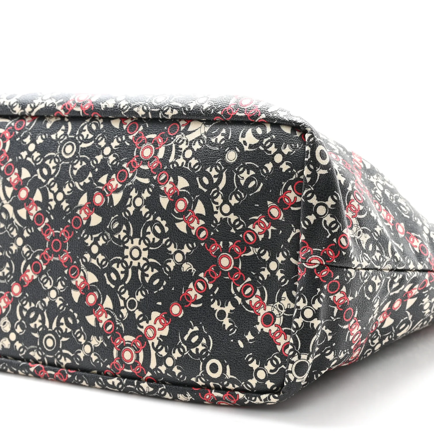 Coated Canvas Coco Small Tote Black