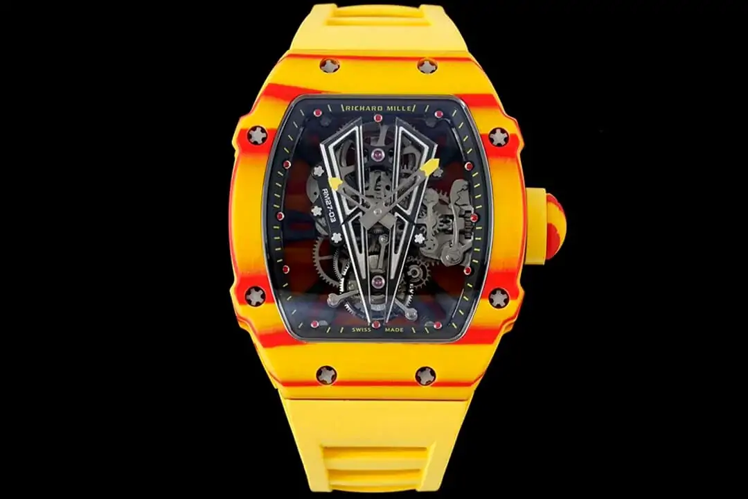 Richard Mille RM27-03 Rafael Nadal Tourbillon RM Factory Yellow Case Skeleton Dial