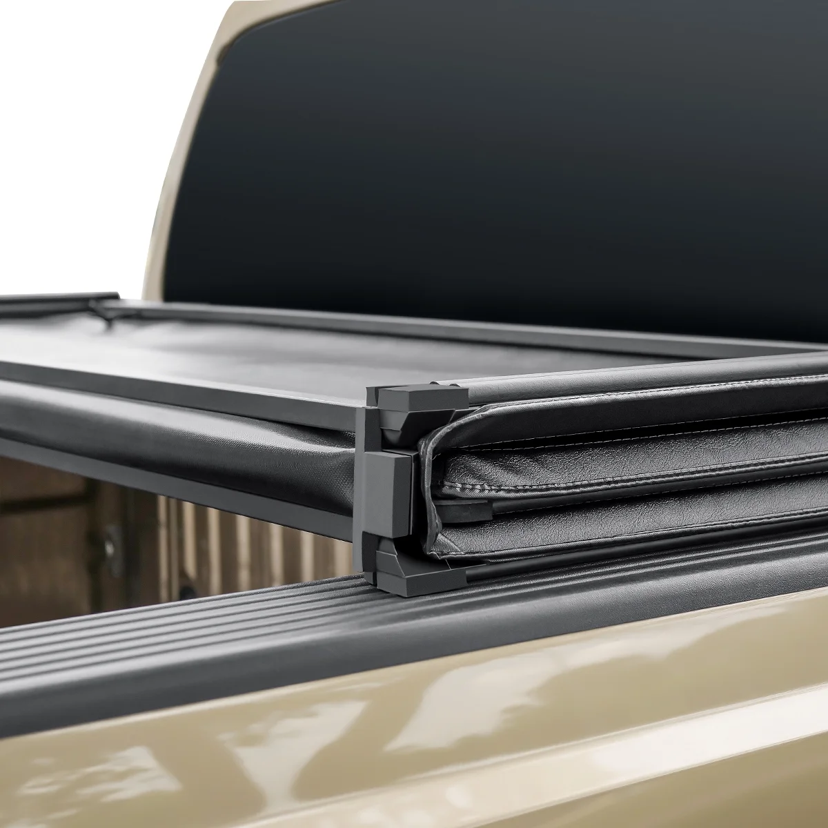 Soft Tri Fold Truck Bed Tonneau Cover Fits 04-13 Silverado/Sierra 1500 5.75Ft Bed - Image 3