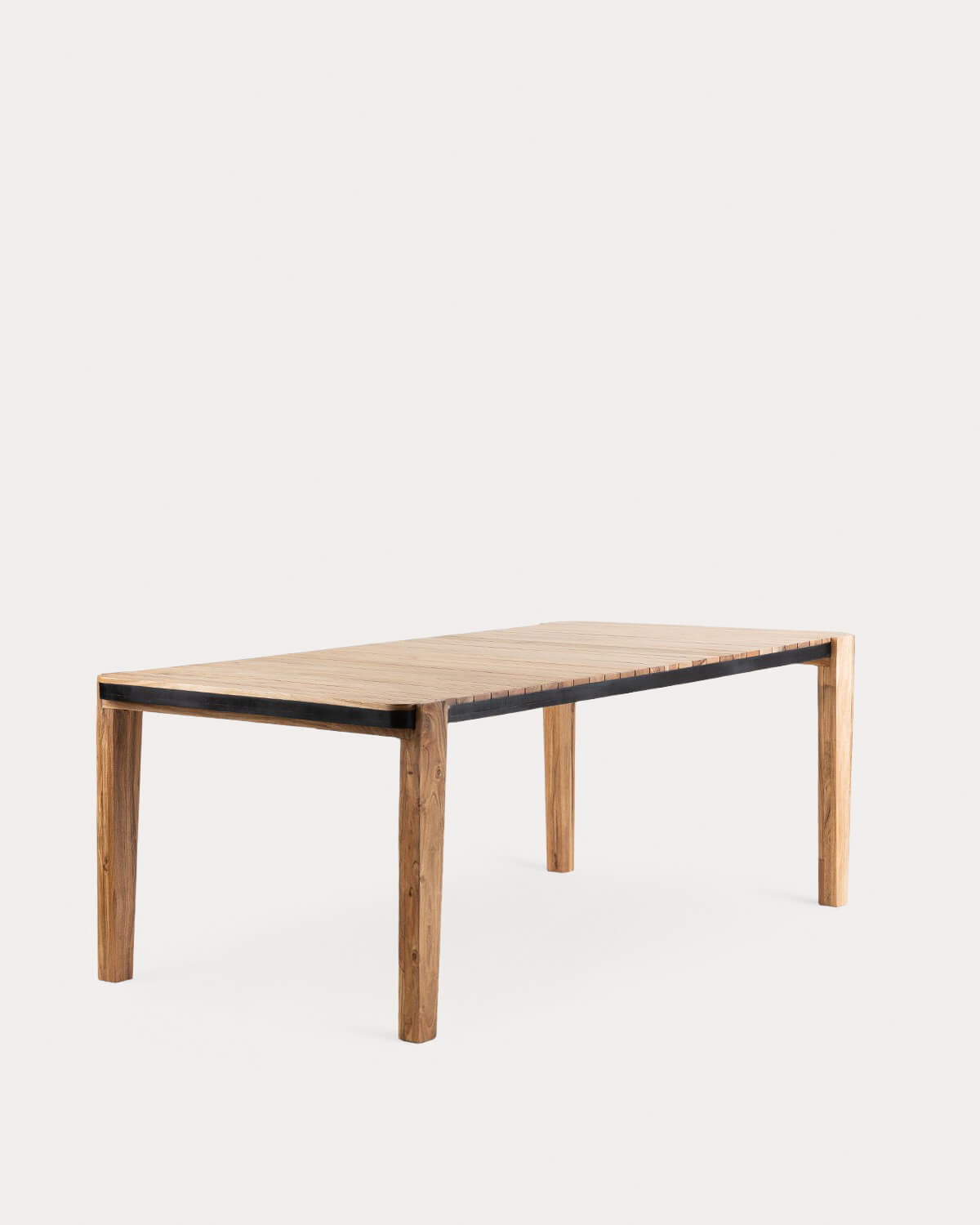 Set Lizzy - Tanon - Set de Mesa Rectangular (200x100 cm) Lizzy y 8 Sillas con Reposabrazos de Madera de Acacia Tanon de Exterior