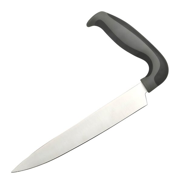 Kjøkkenkniv ergonomisk 27 cm svart/stål