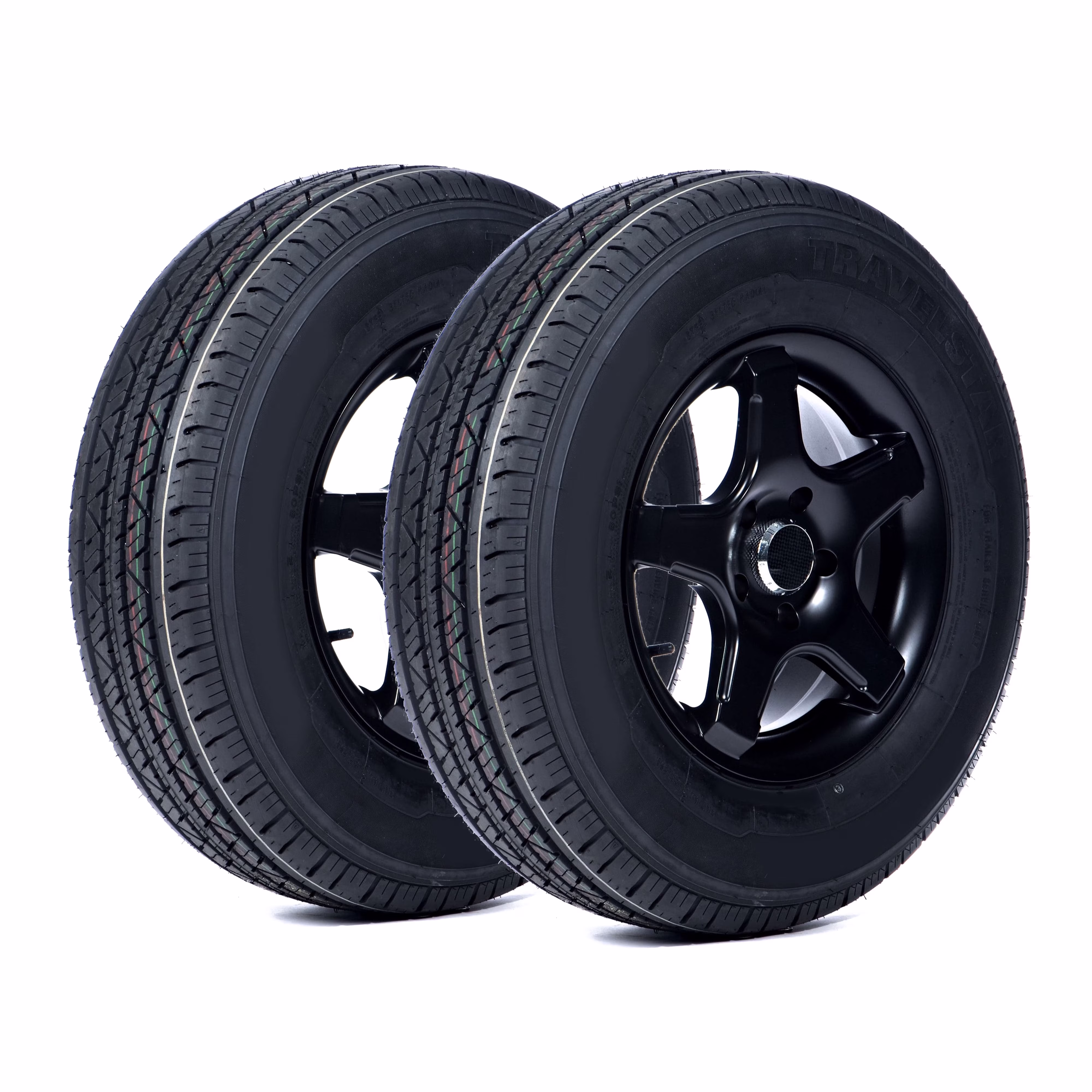Travelstar HF288 ST225/75R15 10 Ply 117/112N Load Range E Radial Trailer Tire - ST 225/75/15, Set of 2(Tire Only)