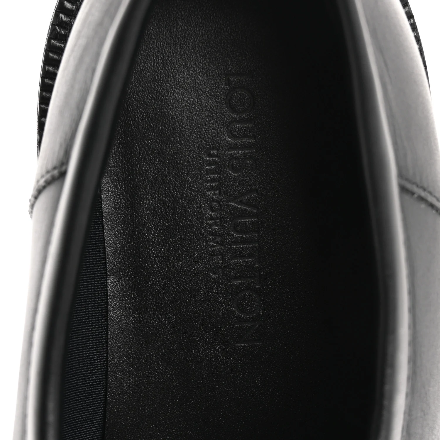 Calfskin Oversized Chain Academy Loafers 37.5 Black