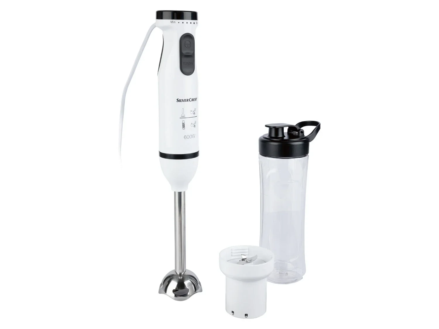 SILVERCREST KITCHEN TOOLS Mixeur plongeant avec appareil  smoothies SSMS 600 A1, 600 W