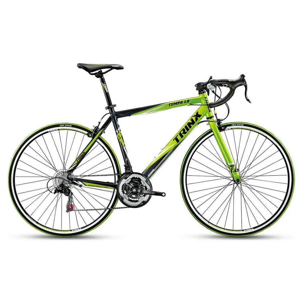 Trinx TEMPO1.0 700C Road Bike 21 Speed Racing Bicycle Black Green