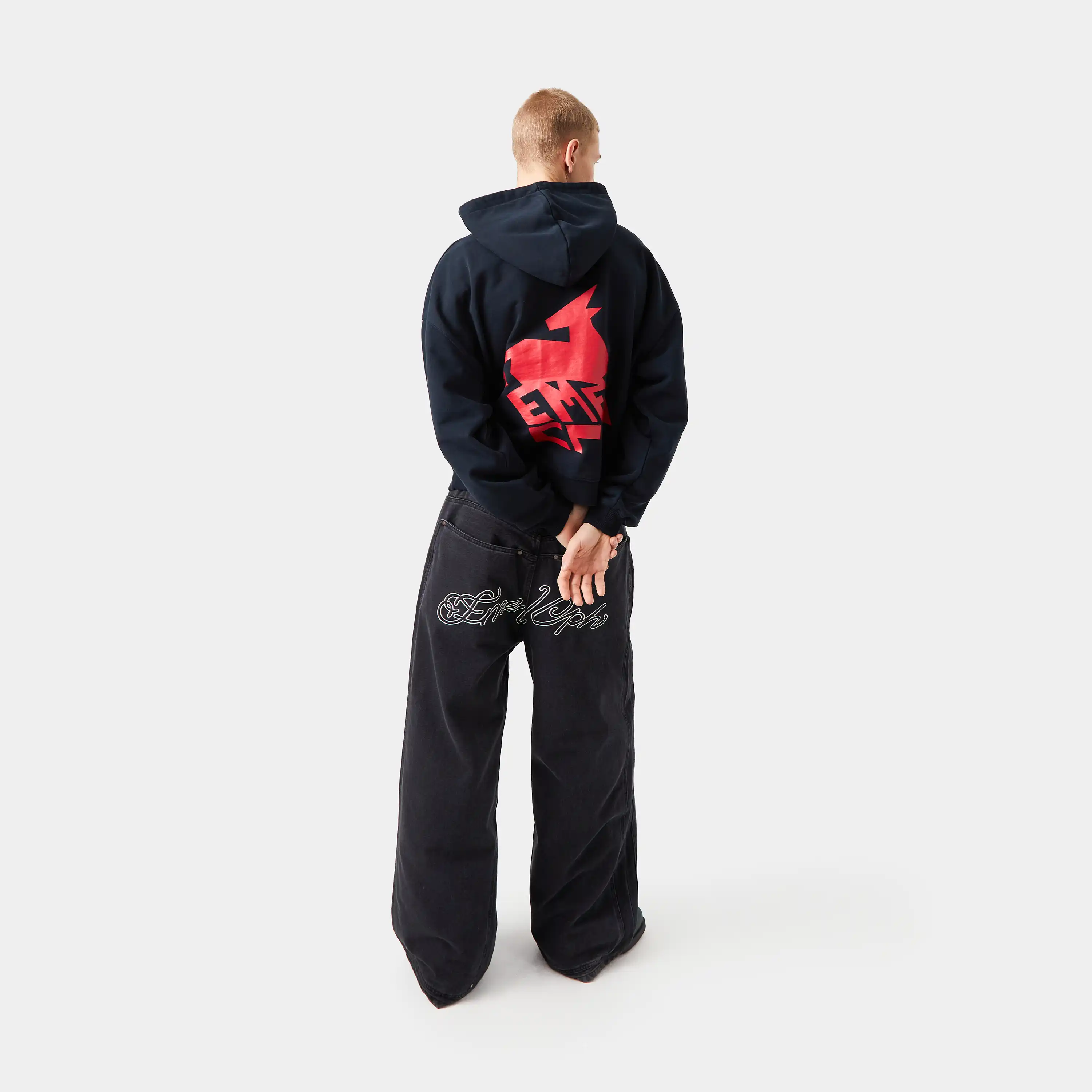 Rensdyr Navy Oversized Hoodie
