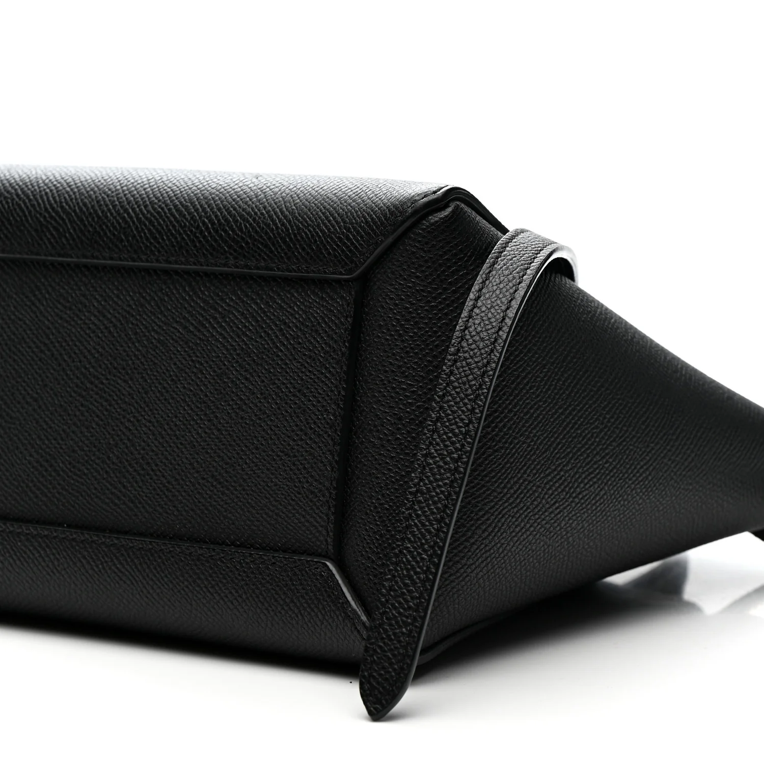 Grained Calfskin Nano Belt Bag Black