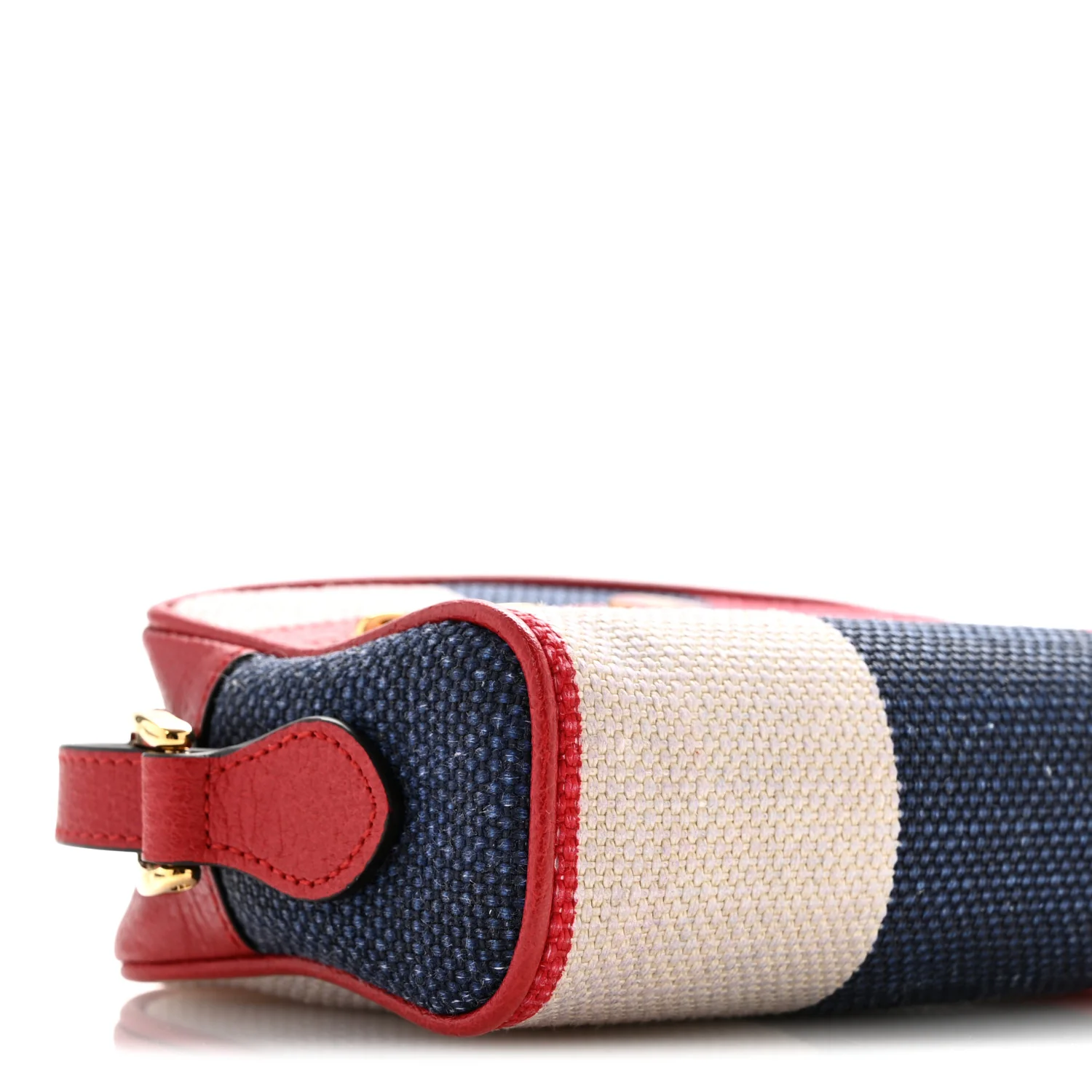 Canvas Sylvie Stripe Mini Ophidia Camera Bag Mystic White Hibiscus Red Maritime
