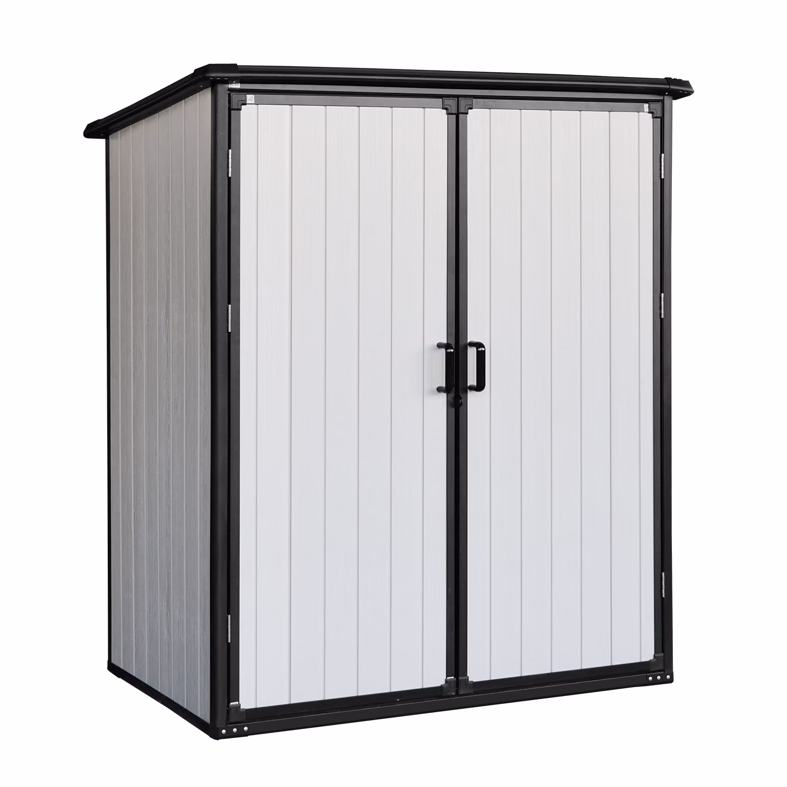 6 x 4.4FT Outdoor Storage Shed, All-Weather Plastic Resin Utility Tool Large Shed with Dual Lockable Doors for Patio Backyard Lawn, Gray(6*4 Gray) - Image 5