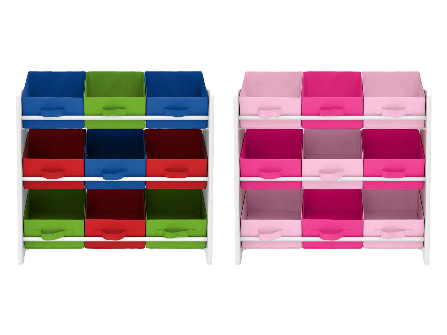 LIVARNO home Meuble de rangement pour enfants, avec 9 botes textiles