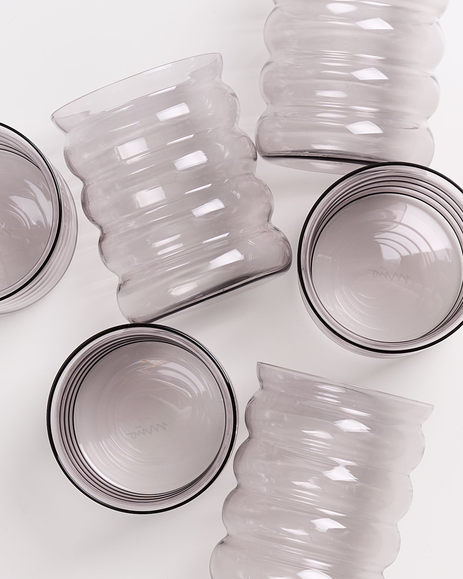 JOIA - LARGE GLASS BUBBLE GRAY SET OF 6