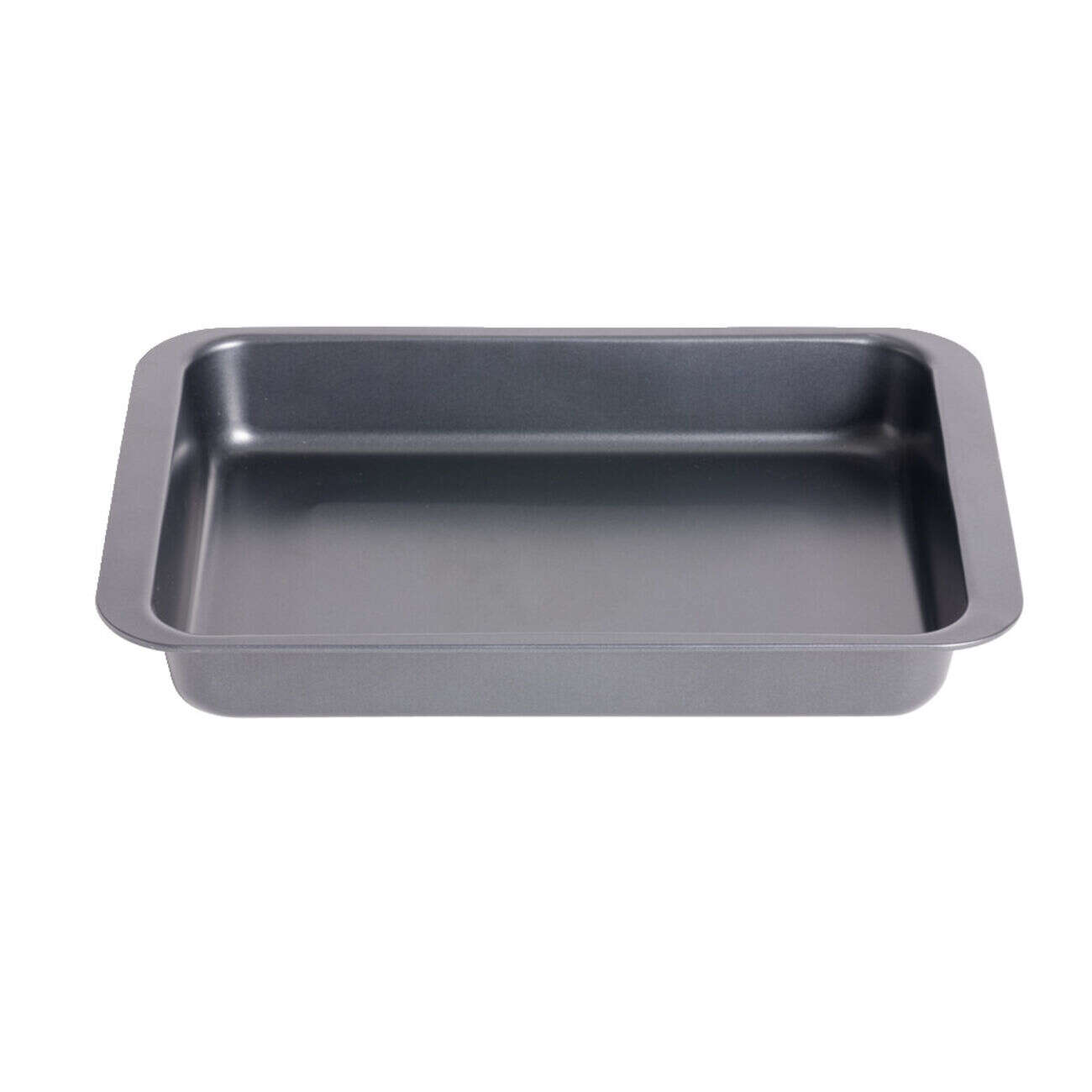 Plat à four métal noir 42x42xH6cm