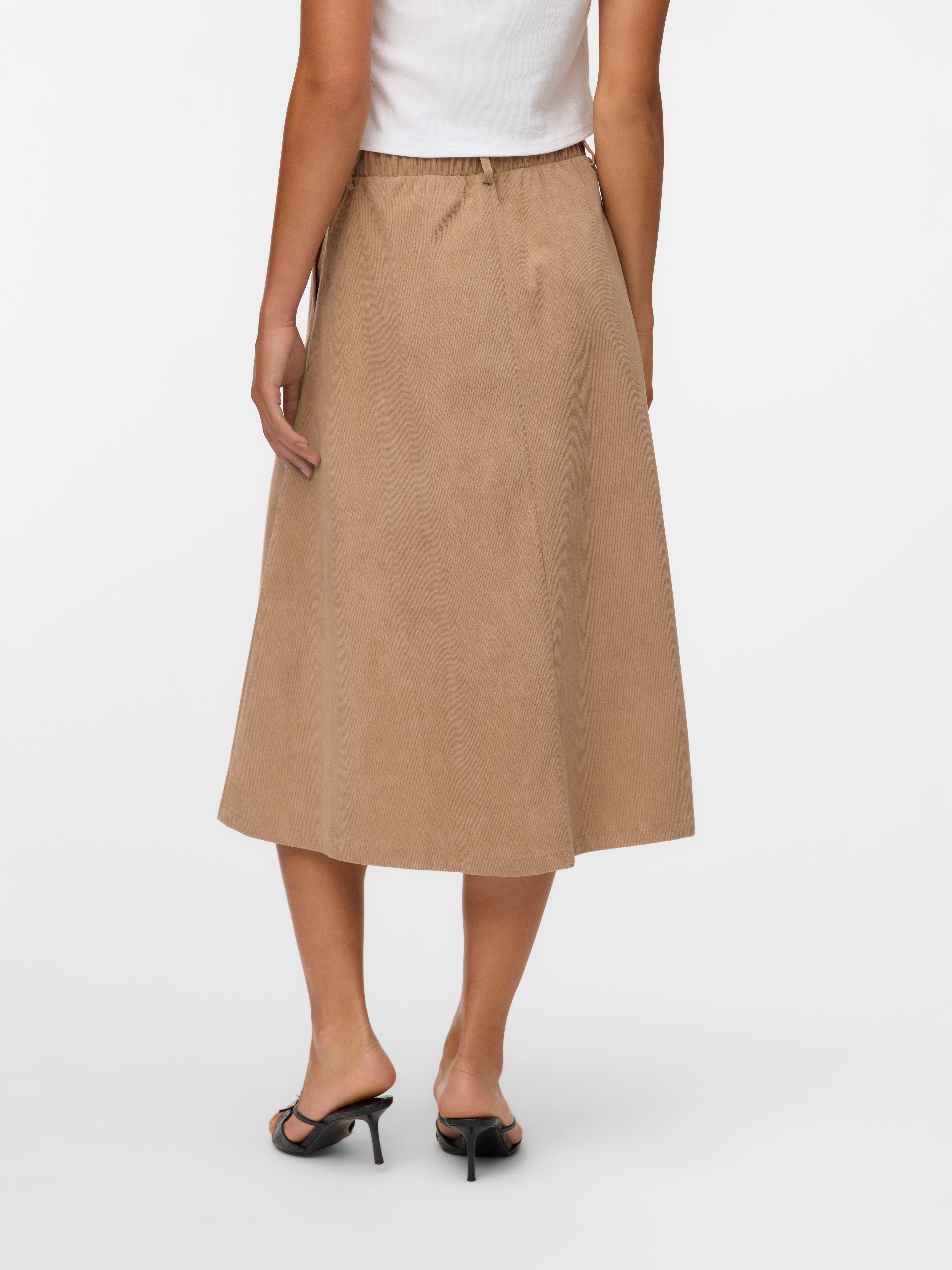 VERO MODA® VMVIENNA High waist Corduroy Midi skirt