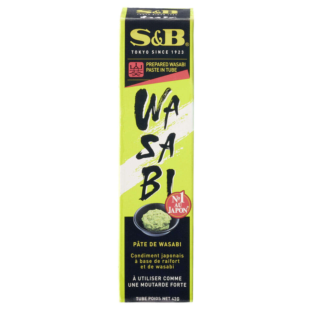 Pâte de Wasabi S&B tube de 43gr
