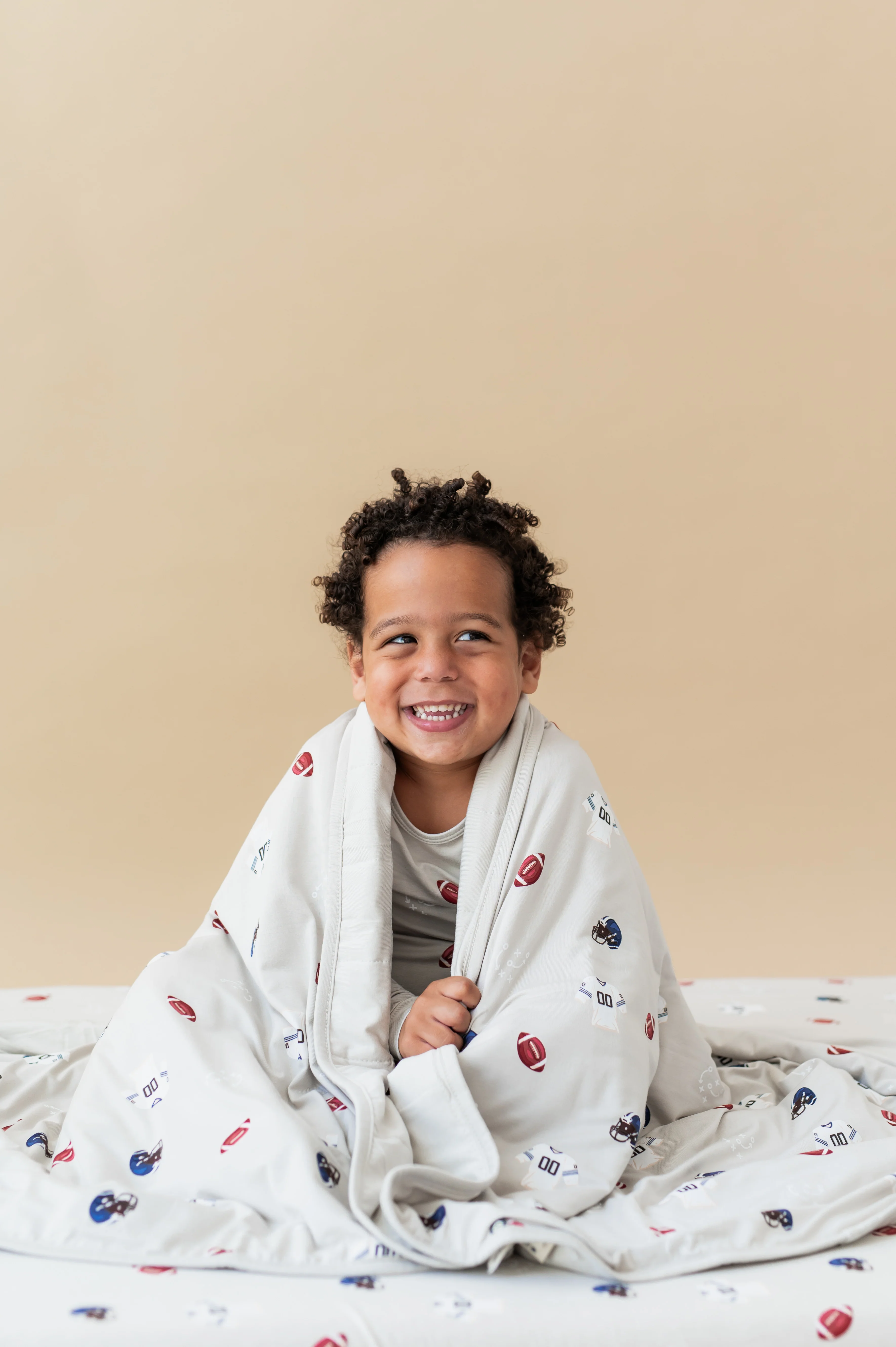 Toddler Blanket in Vintage Football 1.0