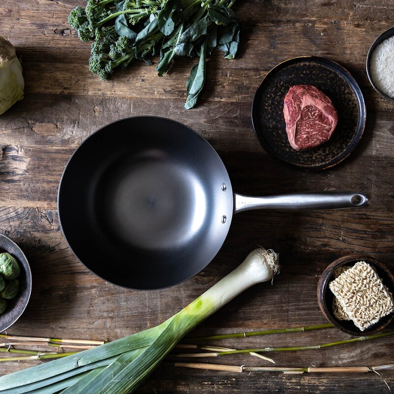 Pure Pan wok 28 cm støpejern nitrering