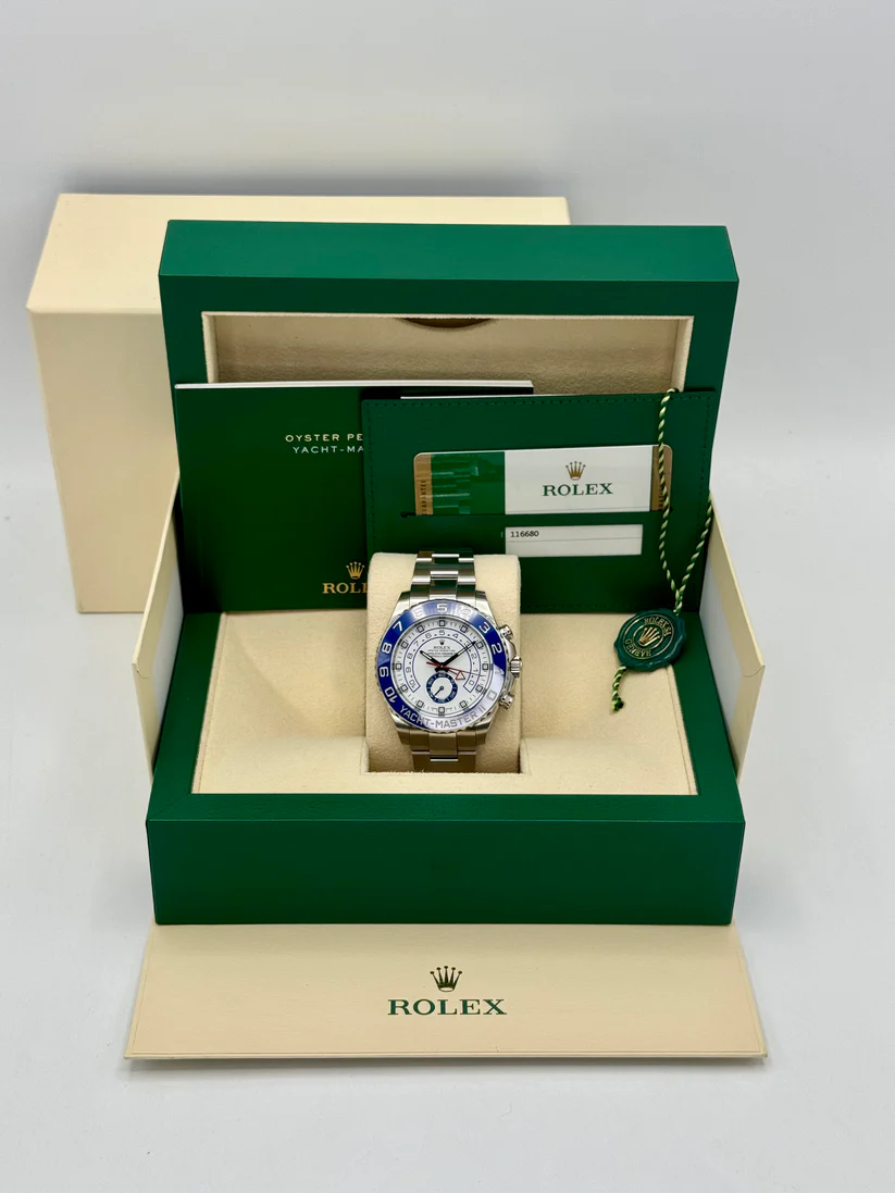 [Super Clone]Rolex Yacht-Master II 44mm 116680 Stainless Steel White Dial