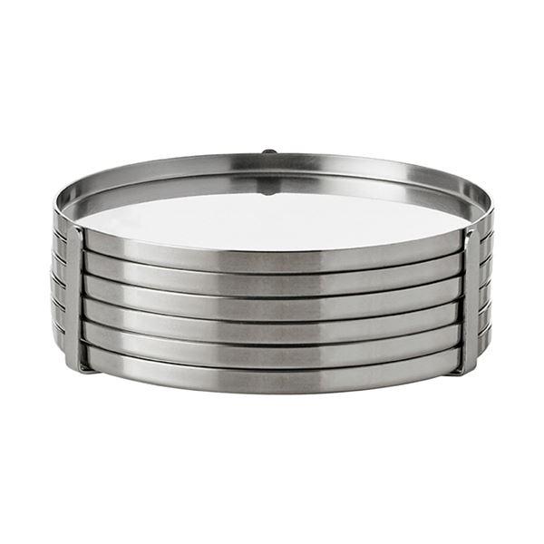 Arne Jacobsen glassbrikker 6 stk stål