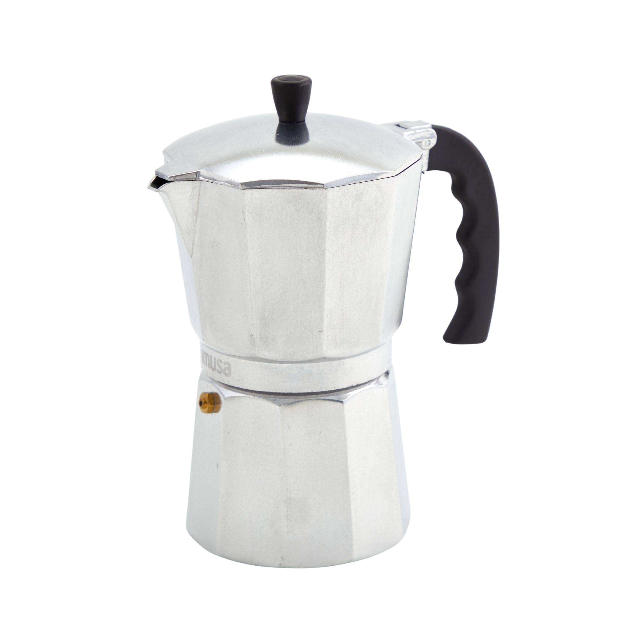 Imusa USA B120-44V Aluminum Stovetop Coffeemaker 9-Cup Silver