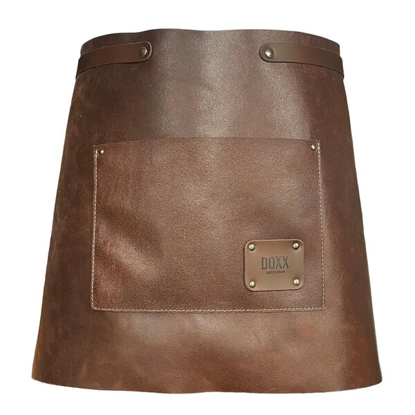 Leather forkle kort 65x40 cm brun