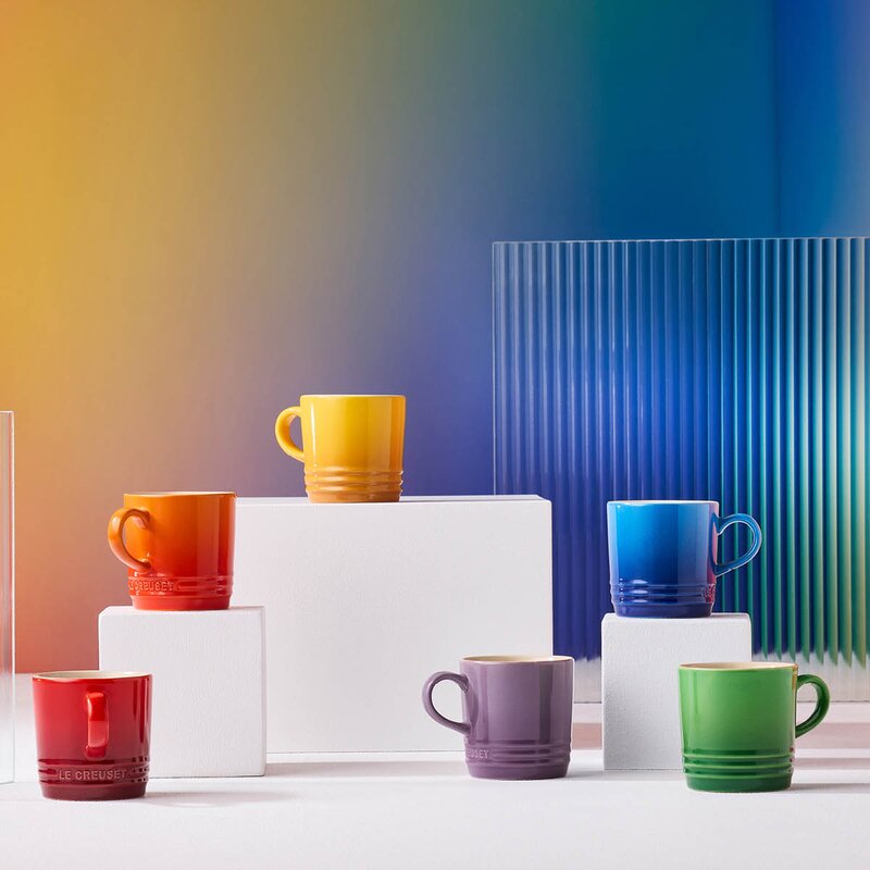 Rainbow espressokrus 10 cl 6 stk