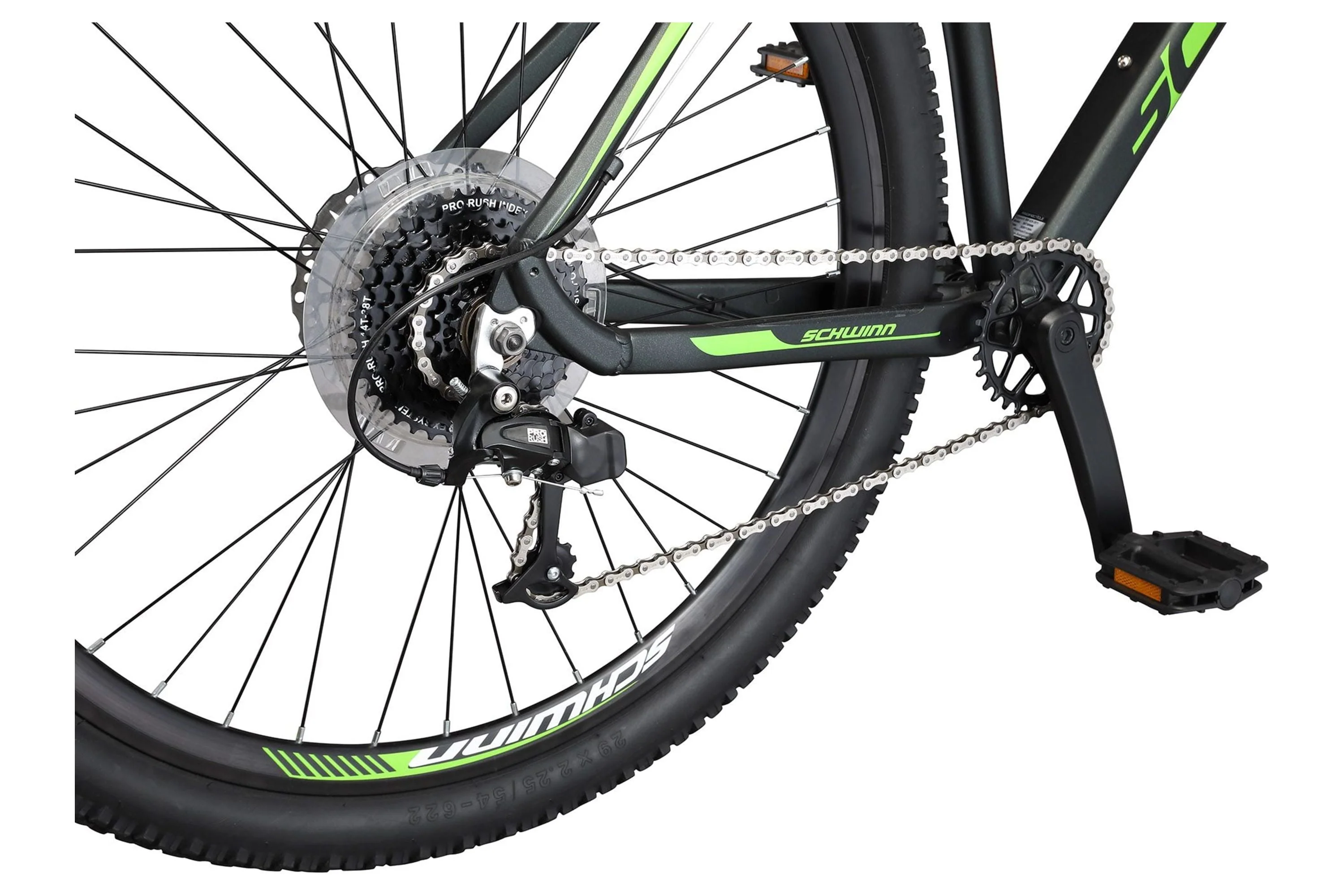 Schwinn 29 - In. Boundary Mens Mountain Bike, Black and Green